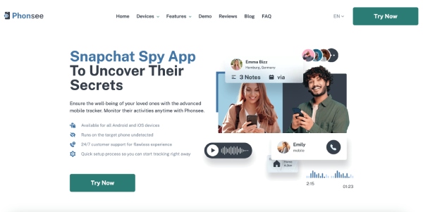 phonsee snap spy app